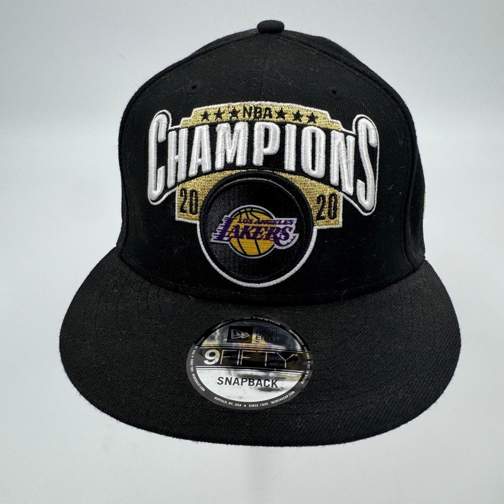 New Era 9FIFTY Los Angeles Lakers 2020 NBA Champion Hat Mens OSFM Black Snapback